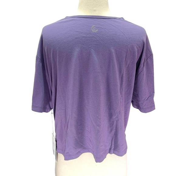 Johnny‎ Was Calme NWT Boxy Pocket Tee Cotton Lavender Purple Medium - Picture 3 of 9